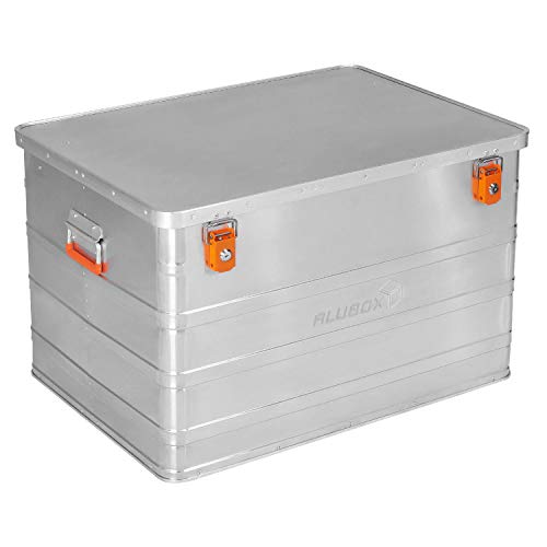 ALUBOX B184 - Aluminium Transportbox 184 Liter Alukiste mit Gummidichtung - Inhalt vor Staub und Spritzwasser geschützt, abschließbar von ALUBOX