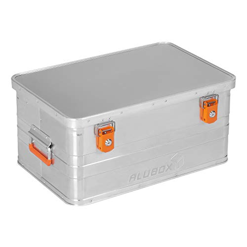 ALUBOX B47 - Aluminium Transportbox 47 Liter Alukiste mit Gummidichtung - Inhalt vor Staub und Spritzwasser geschützt, abschließbar von ALUBOX