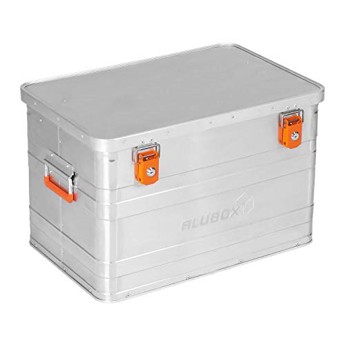 ALUBOX B70 - Aluminium Transportbox 70 Liter Alukiste mit Gummidichtung - Inhalt vor Staub und Spritzwasser geschützt, abschließbar von ALUBOX