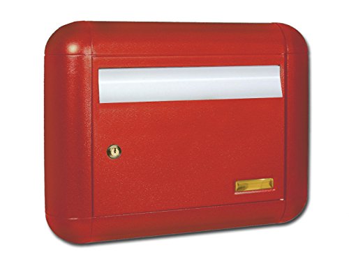 Alubox Schnee Briefkasten, Rot von Alubox