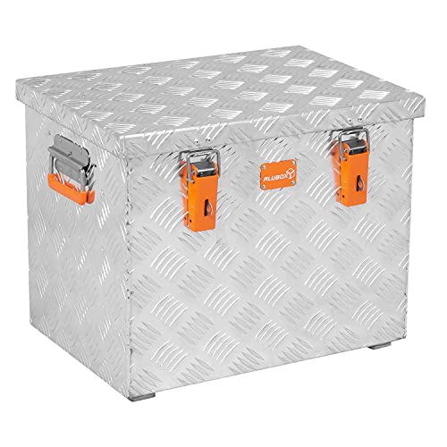 alubox R70 Aluminium Riffelblech Werkzeug Transportkiste 70 Liter von alubox