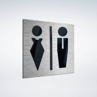 All Gender Restroom Schild - Badezimmer Schilder Für Business Unisex Toiletten Toilettenraum Beschilderung Wc Wasserschrank Symbol von Alumadesignco