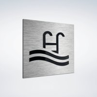 Individuelles Pool Schild - Schwimmbad Beschilderung Schilder Für Pools Moderne Türschilder Aus Acryl von Alumadesignco