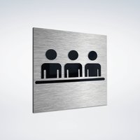 Konferenzraum-Schild - Nur Für Autorisiertes Personal Schild Büro-Türschilder Mitarbeiter Beschilderung Metallschild von Alumadesignco