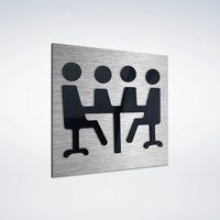 Konferenzraum-Schild - Nur Für Autorisiertes Personal Schild Büro-Türschilder Mitarbeiter Beschilderung Personalraum-Metallschild von Alumadesignco