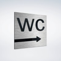 Wc Toiletten Schild - Badezimmer Beschilderung All Gender Restroom Schilder Unisex Waschraum / von Alumadesignco
