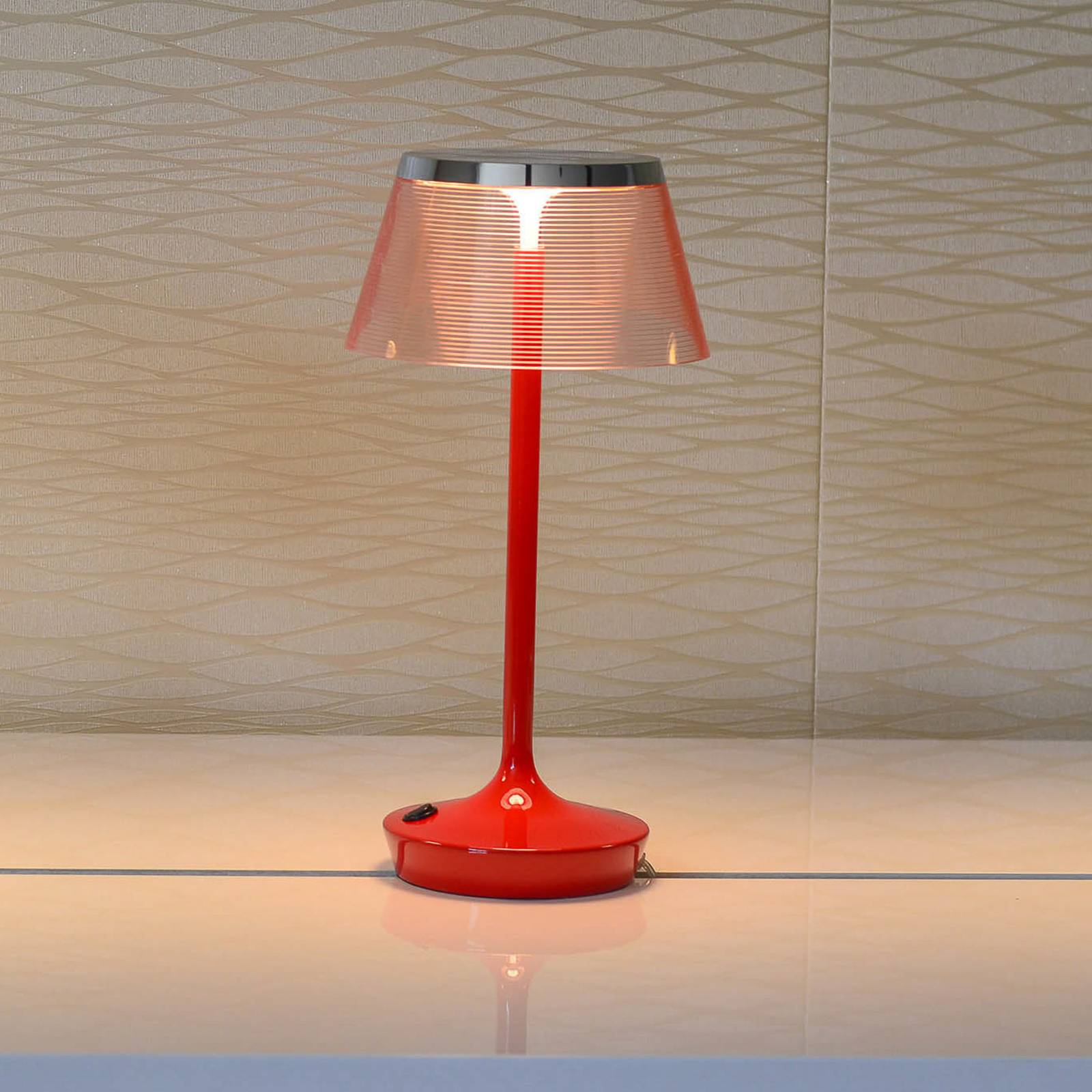 Aluminor La Petite Lampe LED-Tischlampe, rot von Aluminor