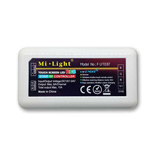 2,4G 4-Zonen RGB LED Funk-Controller FUT037 Dimmer Farbwechsel Farbverlauf drahtlos Multifunktion Steuerung für LED Streifen von Alupona