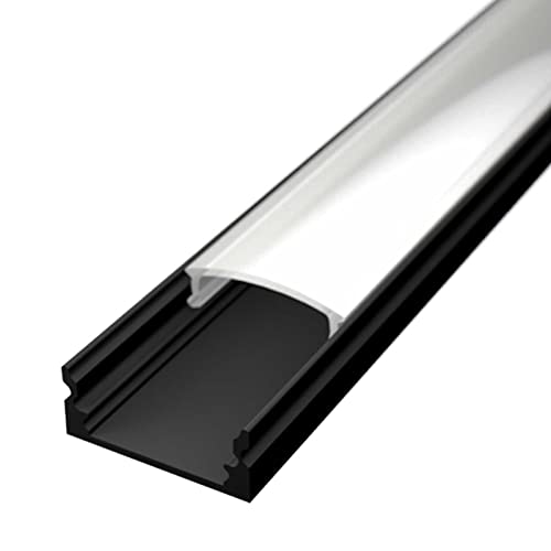 Alupona LED Aluminiumprofil LED Profil CARDA17 schwarz Abdeckung milchig click| 1 x 2 Meter | Aufputzleiste U-Profil mit Endkappen und Montageklammern aus Metall | bis 12 mm Breite LED Streifen Alupona LED Aluminiumprofil LED Profil CARDA17 schwarz Abdeckung milchig click| 1 x 2 Meter | Aufputzleiste U-Profil mit Endkappen und Montageklammern aus Metall | bis 12 mm Breite LED Streifen von Alupona