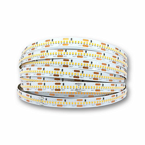 Alupona LED Streifen 28.8W/m 24V 350leds/m CRI90 neutralweiß IP20 Stripe Band Lichterkette Stripes Strip Farbe 4 Meter (400cm) energiesparende LED stromsparend von Alupona