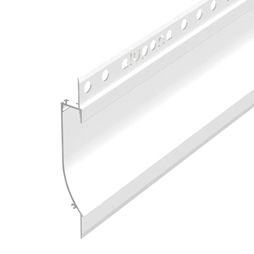 Alupona Pito133 LED Trockenbauprofil -2 m -Langlebige Aluminium Profilleiste für LED Streifen bis 13 mm Breite -Perfekt für Rigipsplatten -Trockenbauschiene eloxiert + Acryl-Abdeckung milchig Alupona Pito133 LED Trockenbauprofil -2 m -Langlebige Aluminium Profilleiste für LED Streifen bis 13 mm Breite -Perfekt für Rigipsplatten -Trockenbauschiene eloxiert + Acryl-Abdeckung milchig von Alupona