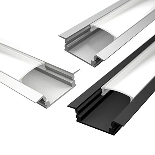 LED Aluprofil APTA(AT) | Abdeckung | Endkappen | schwarz weiß eloxiert | Eckverbinder 90° | lackiert (90° Eckverbinder schwarz) von Alupona