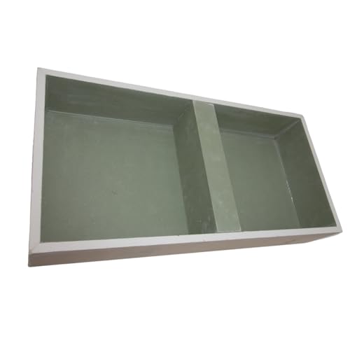 Alupona Duschnische doppelt I 2X Duschkasten 30 cm x 30 cm I Wandnische aus Gipskarton I Badnische 162,5mm tief für Trockenbau & Massivwände I Wandnischeneinsatz für Trockenbau I Einbauregal von Alupona