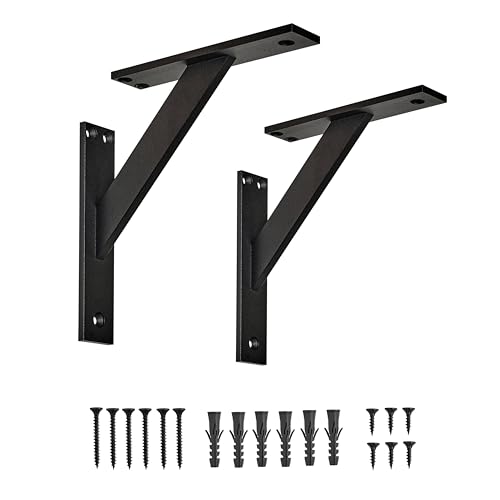 ALUSFERA Regalhalterung aus Aluminium – Set mit 2 Regalwinkel - Tragkraft bis 35 kg - Inkl. Montagemateria - Stabilität und Modernes Design - Erhältlich in drei Größen und Farben von ALUSFERA