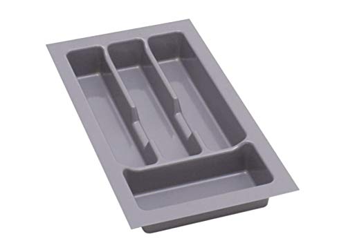 lusfera Besteckkasten für Schubladen 30 cm – Schubladen Organizer mit Fächeraufteilung – Hochwertiger Schubladen Organizer Küche für Mehr Ordnung – Anpassbar und leicht zu reinigen - 230x430mm Silber von ALUSFERA