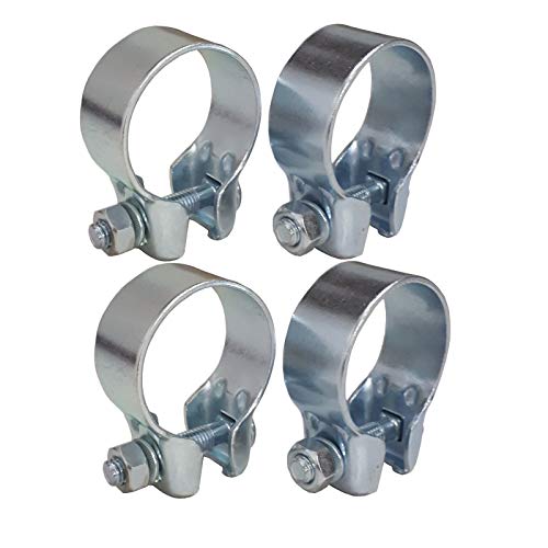 4St. Auspuffschelle 38/42/44/46/50/52/53/54/59/60/64/69 Breitbandschelle Schelle Rohrschelle (4St. Ø 50,5 mm) von Alutec Metallbau