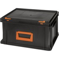 Alutec - 139220110188 Kunststoffbox Magnus pc 20 (b x h x t) 400 x 233 x 300 mm Schwarz, Orange 1 St von Alutec