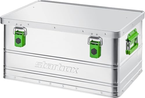 ALUTEC Aluminiumbox Starbox 50 (Inhalt 50 l, Innenmaße (LxBxH) 585 x 390 x 270 mm, staub-/spritzwassergeschützt, inkl. Fanbänder, Werkzeugbox, Aufbewahrungskiste, Gewicht 3,31 kg) 26050 von ALUTEC MÜNCHEN