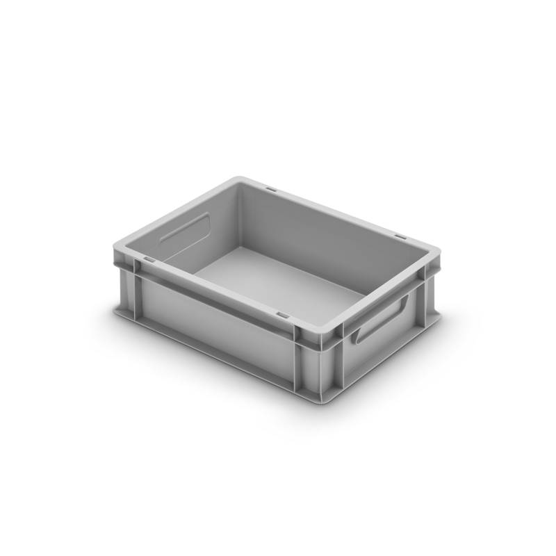 Alutec Kunststoffbehälter geschlossen grau 40 x 30 x 12 cm von Alutec