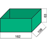 Alutec - Hünersdorff Sortimentskoffer-Einsatz (l x b x h) 162 x 108 x 63 mm Anzahl Fächer: 1 Inhalt 1 St. von Alutec