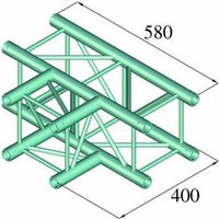 Alutruss DECOLOCK DQ4-PAT35 4-Punkt Traverse T-Stück 90° von Alutruss