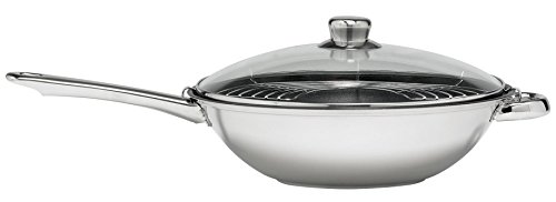 Alva al10631 New Select Wok mit Deckel Glas Aluminium 30 cm von Alva