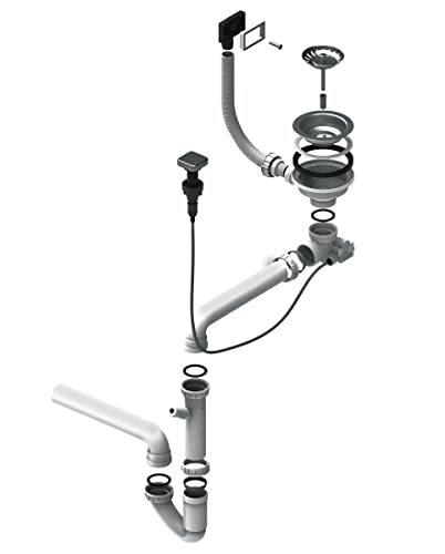 Alveus 1 x 1033153 Doppelsiphon ohne Ablauf, grau Alveus 1 x 1033153 Doppelsiphon ohne Ablauf, grau von Alveus