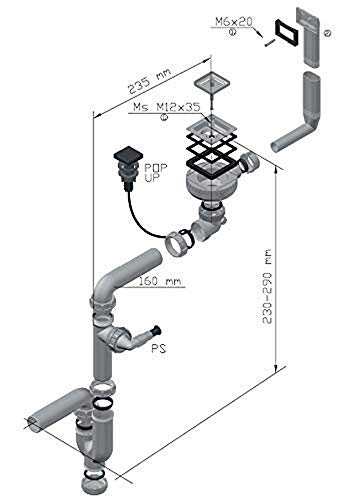 Alveus 1090865 Single Siphon Pupup von Alveus-1090865, grau von Alveus