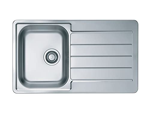 Küchenarmatur aus Edelstahl und mit einer Einzelschüssel von Alveus Line 20 - Leinen - 1065579 von Alveus