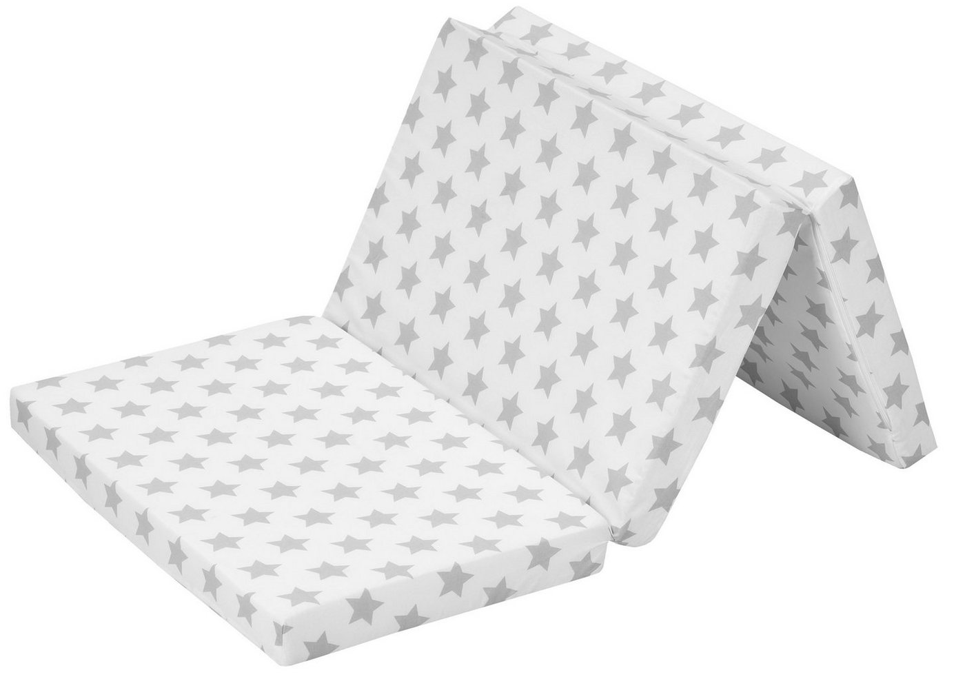 Kindermatratze Alvi Reisebettmatratze STARS BL 60x120 cm grau, Alvi® von Alvi®