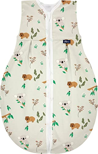 Alvi Kugelschalfsack Baby Sommerschlafsack Bio Baumwolle Organic (70, Koalas World), 90 centimeters, 933-1 von Alvi