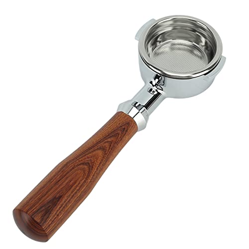 58 Mm E61 Kaffee-Siebträger, Bodenloser Siebträger, Bodenloser Kaffee-Siebträger Mit Edelstahl-Siebträger Und Griff Für Heimcafé(A) von Alvinlite