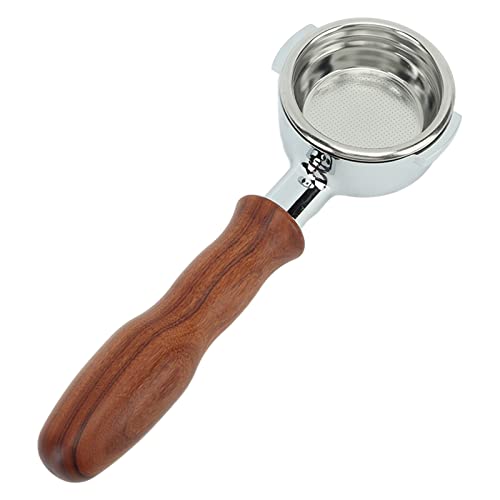 58 Mm E61 Kaffee-Siebträger, Bodenloser Siebträger, Bodenloser Kaffee-Siebträger Mit Edelstahl-Siebträger Und Griff Für Heimcafé(B) von Alvinlite