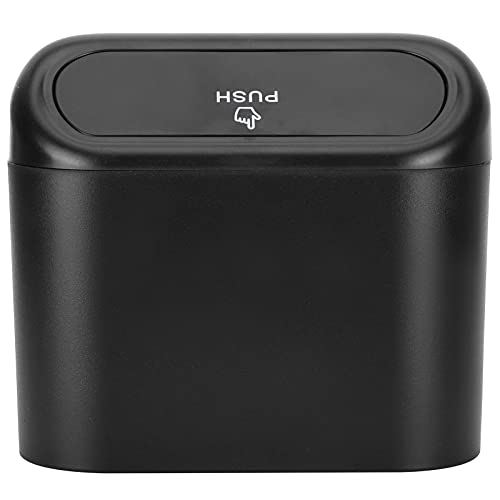 Alvinlite Auto-Mülleimer Mit Deckel, Auslaufsicherer Mini-Mülleimer, Tragbarer Auto-Mülleimer-Müll-Organizer, Getränkehalter-Mülleimer Für Auto, Büro, Zuhause, Fahrzeuginnenausstattung von Alvinlite