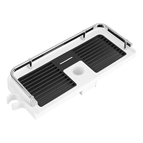 Alvinlite Badezimmer Regale, Kunststoff abnehmbare Badezimmer Lagerung Racks Dusche Rod Lift Hollow Storage Tray Racks Badezimmer Lagerung Boxen Badezimmer Zubehör von Alvinlite