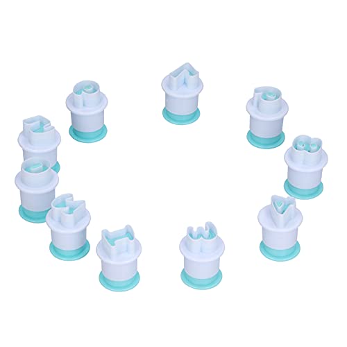 Alvinlite Cookie-Stempel-Buchstaben-Ausstecher, Alphabet-Zahl-Buchstabe-Fondant-Kuchen-Keks-Form für DIY Dessert Herstellung(Nummer) von Alvinlite