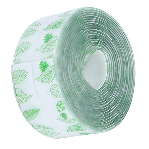 Alvinlite Dichtband, PVC selbstklebend Wasser gegen Aufkleber für Küche Badezimmer Wand Waschbecken Beckenrand 38mmx3,2m(Grün) von Alvinlite