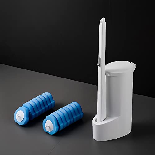 Alvinlite Einweg-Toilettenschüsselbürste Tiefenreinigung Bakterienhemmung Desodorierung Einweg-Toilettenbürsten-Reinigungsset Für Badezimmer-WC(16 Refills) von Alvinlite