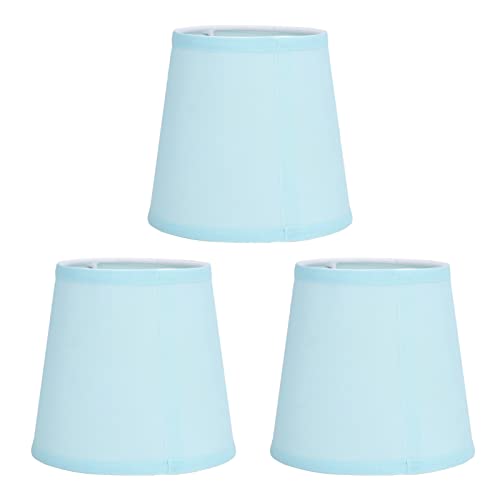 Alvinlite Kronleuchterschirme Moderne Lampenschirme 3er Set, Lampenabdeckung Blau UNO Fitter Bell Lampenschirme für Hängelampe Tischlampe Stehlampe Ersatz von Alvinlite