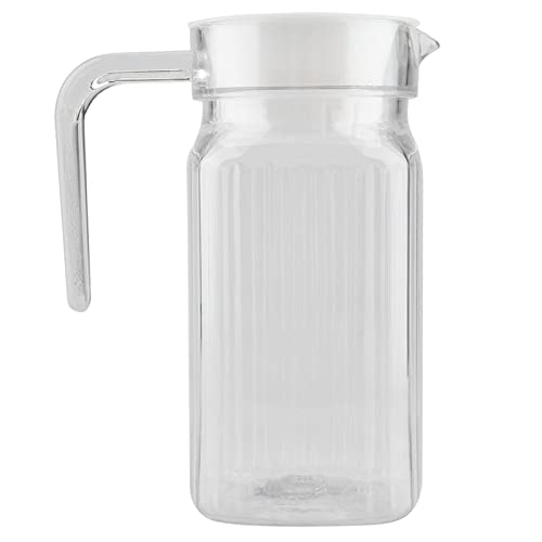 Alvinlite Krug, Klarsichtkrug mit Griff und Deckel, Easy Pour Ausgießer & Griff – für Wasser, Saft, Eiskaffee & Eistee(500ML) Kühlschrankkrug von Alvinlite