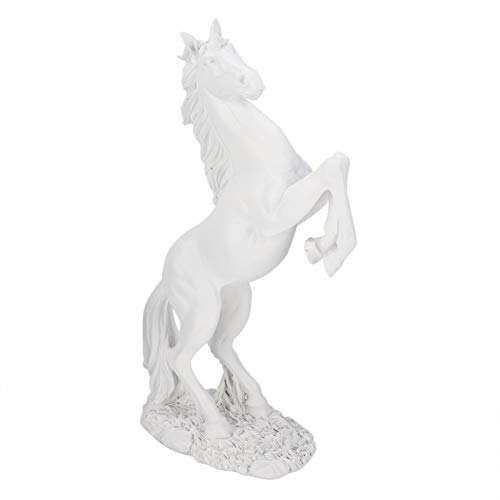 Alvinlite Pferd stehende Statue Pferdeskulptur Antike Schreibtischverzierung für Hauptdekor-Tierverzierungsskulptur(Weiß) von Alvinlite