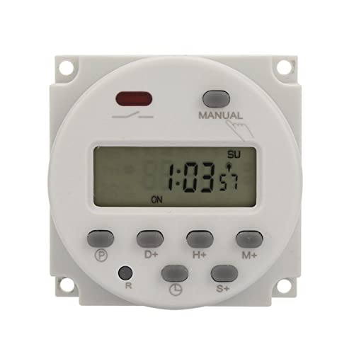 Alvinlite Programmierbares digital angezeigter Timerschalter 1s ~ 168H Elektronische Steuerungsvorrichtung Straßenlampen und mehr (5 V DC) von Alvinlite