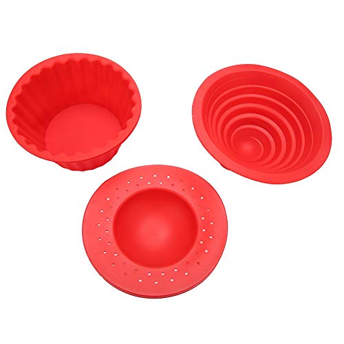 Alvinlite Riesige große Silikon-Cupcake-Kuchenform Top Cupcake-Backset Backform, Cupcakes-Backset, Riesen-Cupcake-Form, Silikon-Cupcake-Kuchenform, Rot 3er Pack Riesige Alvinlite Riesige große Silikon-Cupcake-Kuchenform Top Cupcake-Backset Backform, Cupcakes-Backset, Riesen-Cupcake-Form, Silikon-Cupcake-Kuchenform, Rot 3er Pack Riesige von Alvinlite