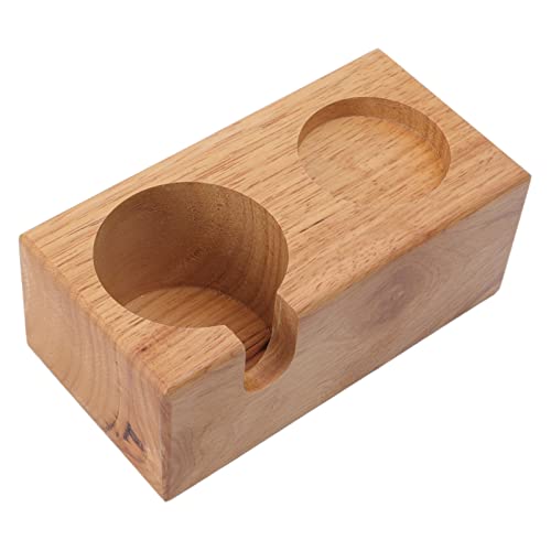 Alvinlite Tamperstation 51-58mm aus Buche, Tamper Station für Siebträger, Tamping Station aus Holz, Siebträger Zubehör für Barista(Ursprüngliches Holz) von Alvinlite