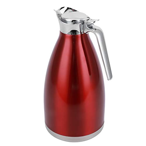 Alvinlite Thermokaraffen Doppelwandige vakuumisolierte Edelstahl-Thermoskanne - Wärme- und Kältespeicherung für Tee, Wasser und Kaffee (2 l)(B.) Vakuumkrug von Alvinlite