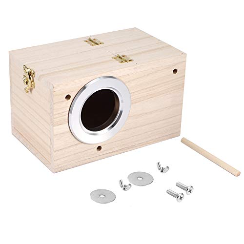 Alvinlite Vogelzuchtbox aus Holz, Warmhaus, Haustierbrutkäfig, multifunktional, 12 x 12 x 19,5 cm, für die Vogelzucht von Alvinlite