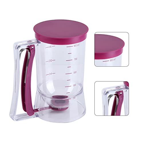 Batter Dispenser 900ml Manueller Pfannkuchen-Waffel-Messbecher für Küchenbackwerkzeug von Alvinlite