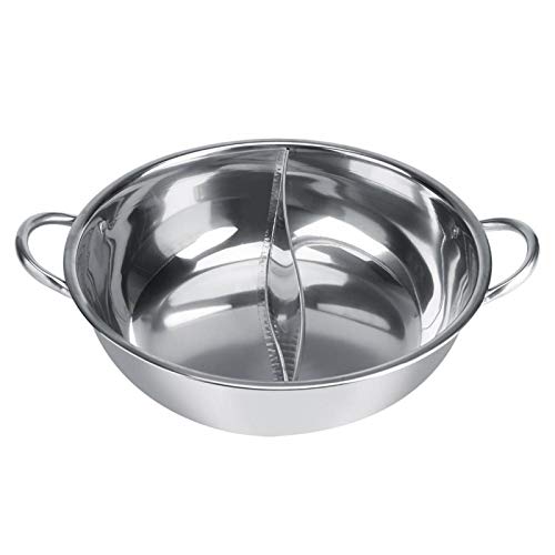 Chinesisches doppelseitiges Topfset, Alvinlite Edelstahl-Topfset Shabu Shabu Hot Pot für Induktionsherd(30cm) von Alvinlite