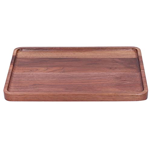 Walnut Plate Square Service Plate Perfekt für Obstnahrung Dessert Snack Plate Tray Holz BBQ Plate(#3) von Alvinlite