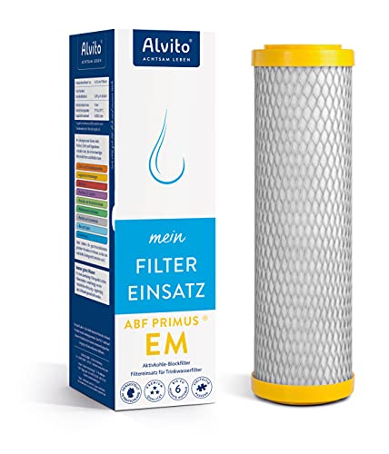 Alvito Wasserfilter, mit EM-Keramik, für Aktivkohle Blockfilter von Alvito